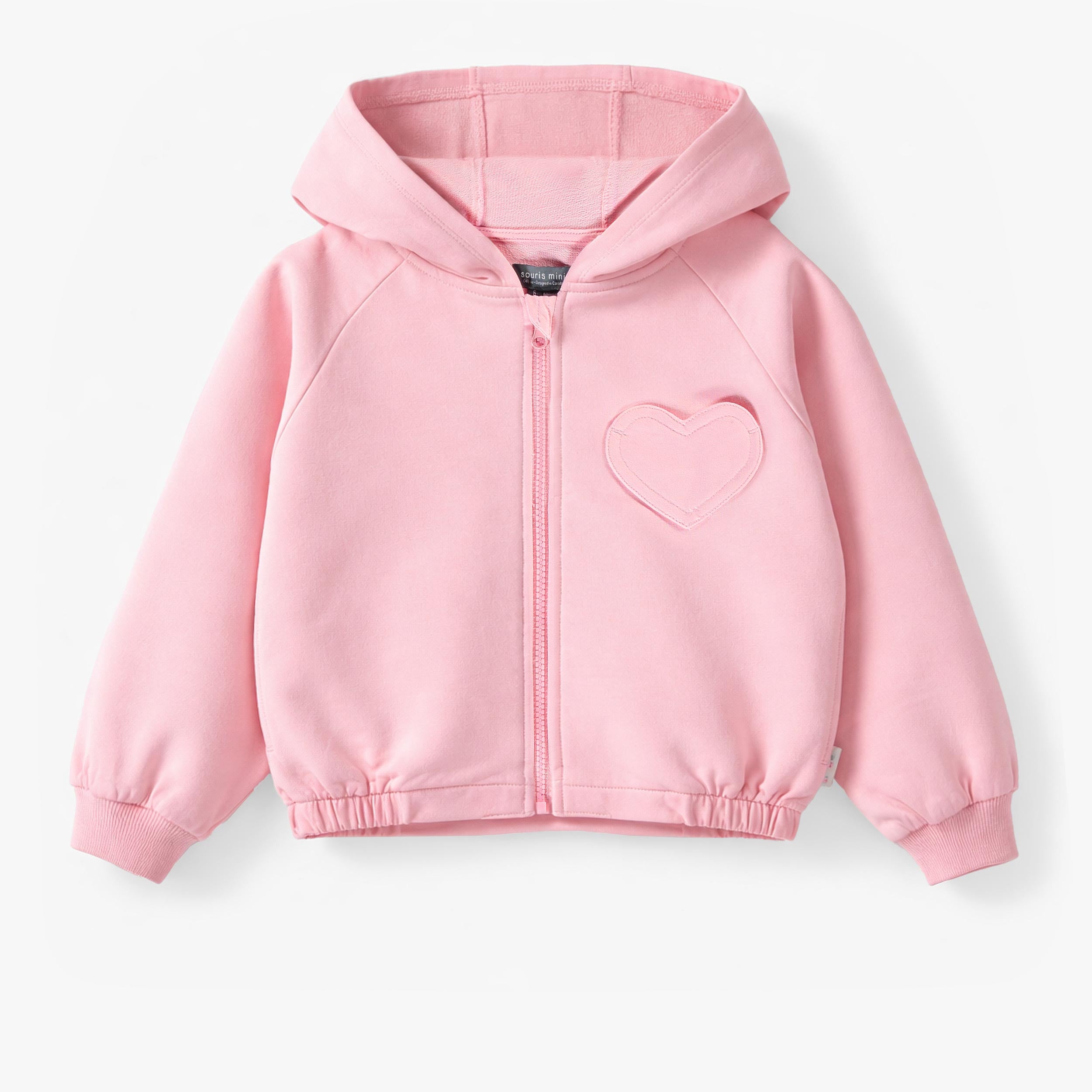 Veste à capuchon rose, enfant - Souris Mini