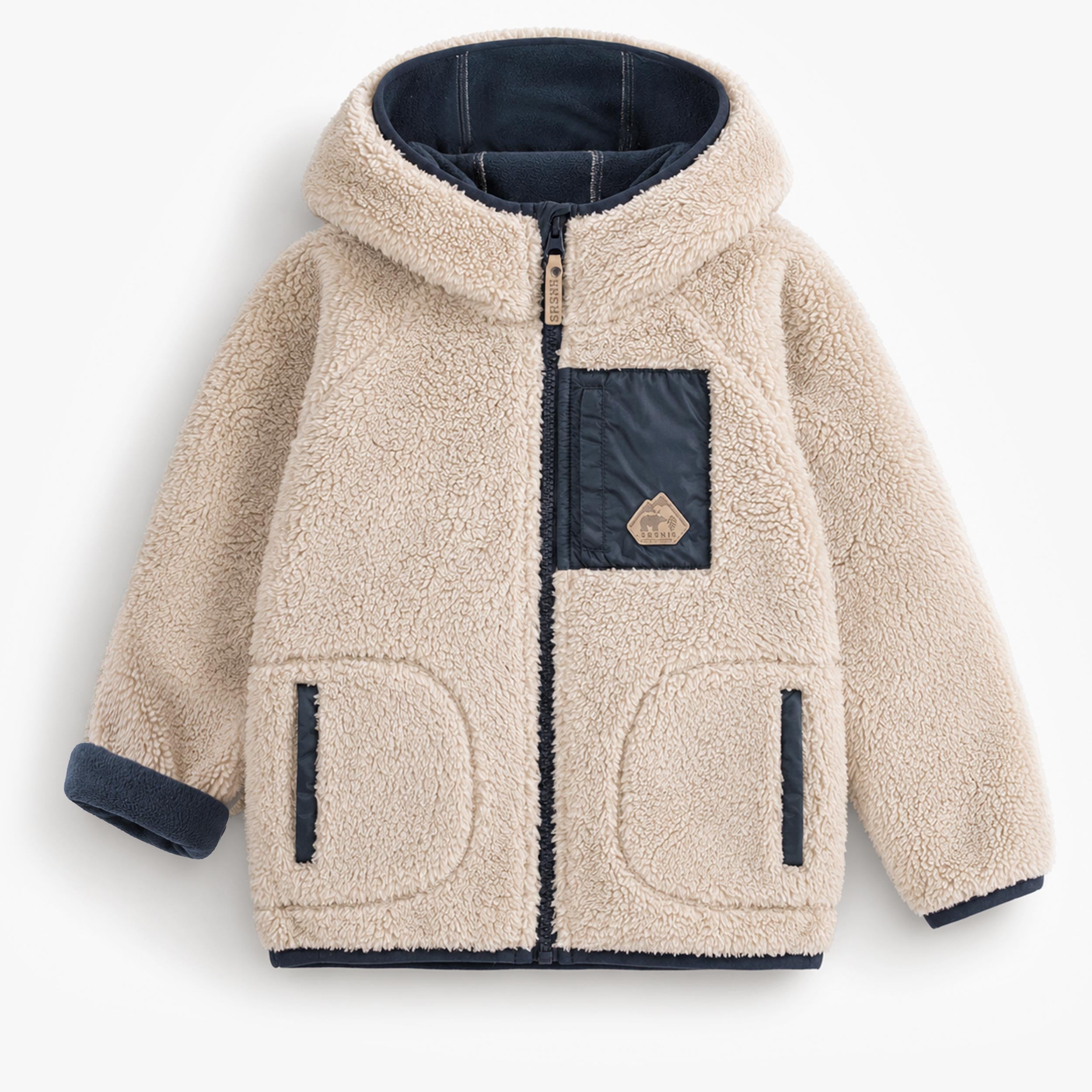 Veste crème en peluche, enfant - Souris Mini