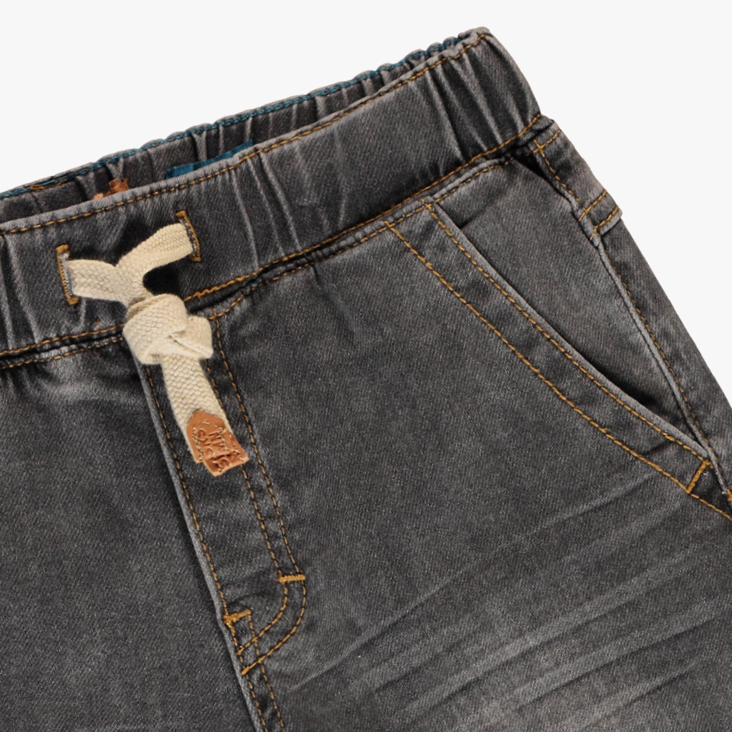 Zoom détails du bermuda en denim, enfant 