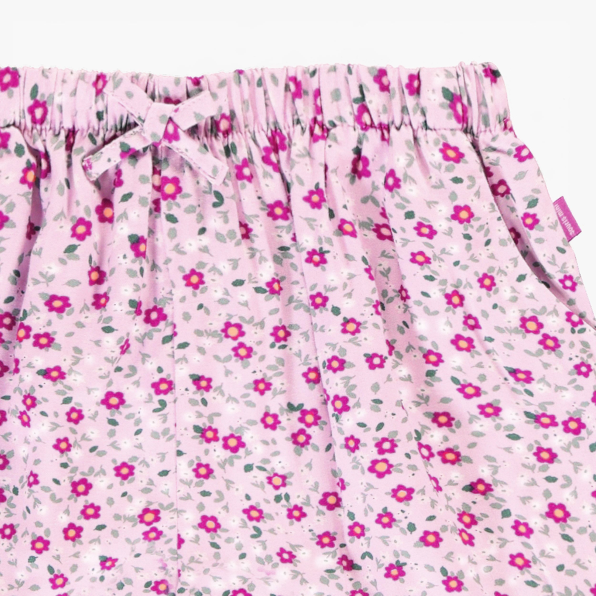 Zoom détails de la Jupe-short lilas à motif floral, enfant