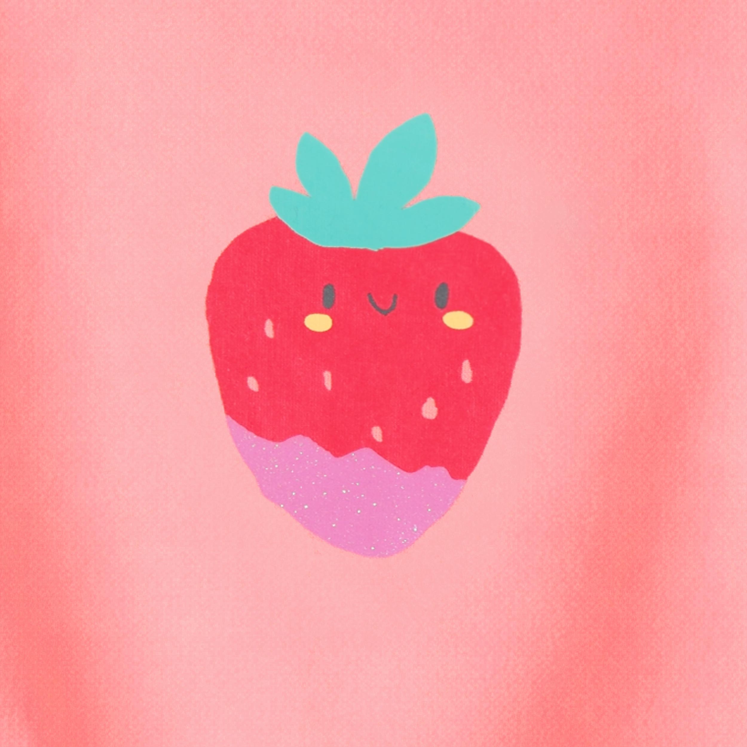 Zoom imprimé du chandail rose avec illustration, enfant 