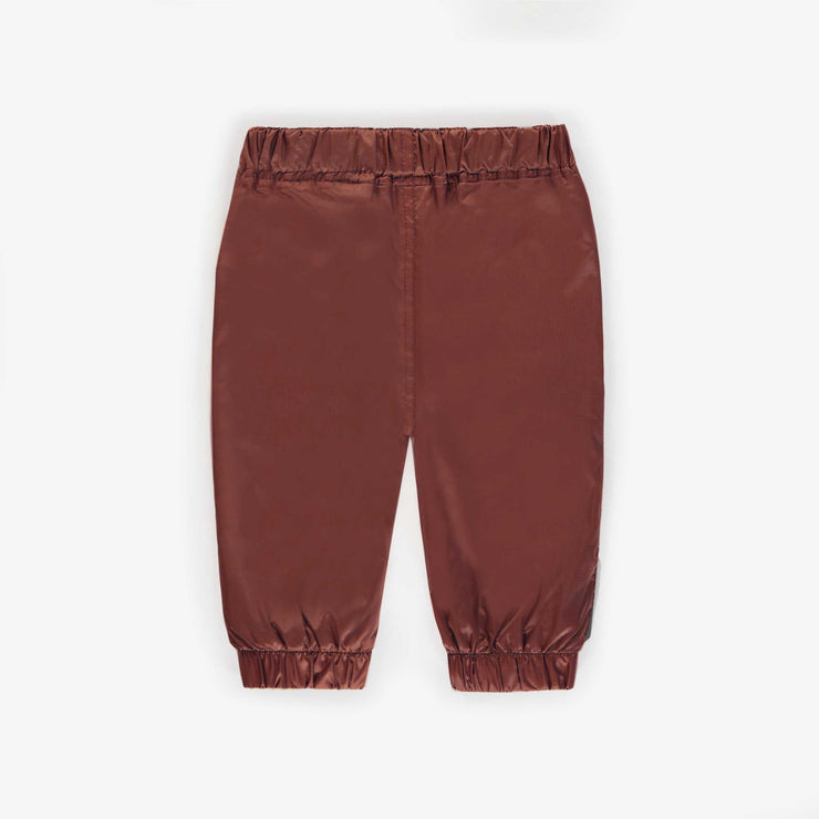 Pantalon de nylon rouille, bébé  || Rust Nylon Pants, baby