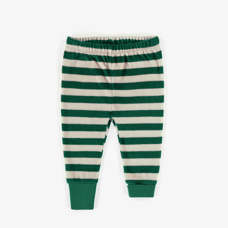 Pyjama deux-pièces vert, bébé || Green two-pieces pyjama, baby