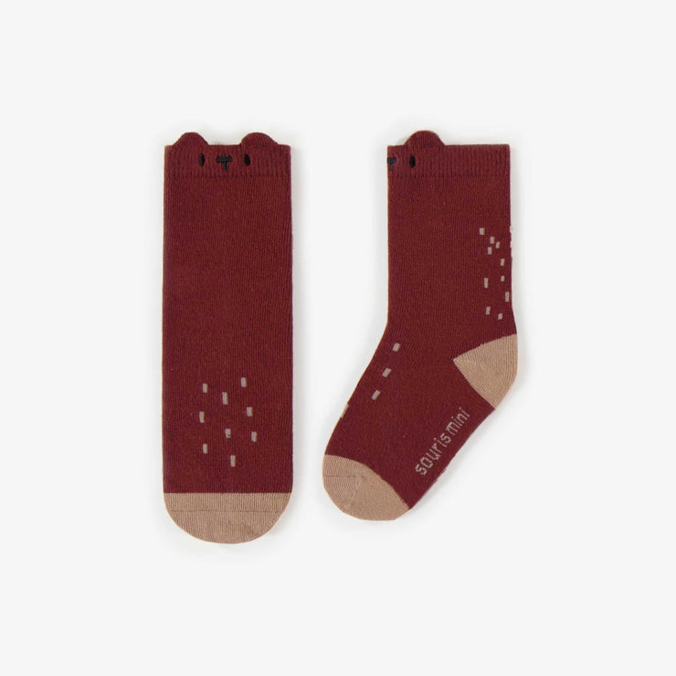 Chaussettes brunes, bébé || Brown socks, baby
