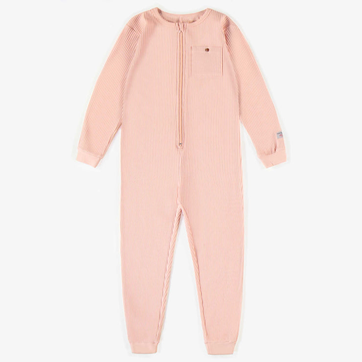 Pyjama une-pièce rose en coton, enfant