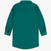 Robe tunique verte à col polo, enfant  || Green tunic dress with polo neck, child