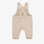 Salopette de maille en polyester recyclées, naissance  || Knitted overalls made of recycled polyester, newborn