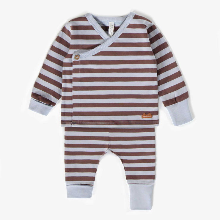 Pyjama deux-pièces évolutif en coton biologique, naissance || Two-pieces pyjama set in organic cotton, newborn