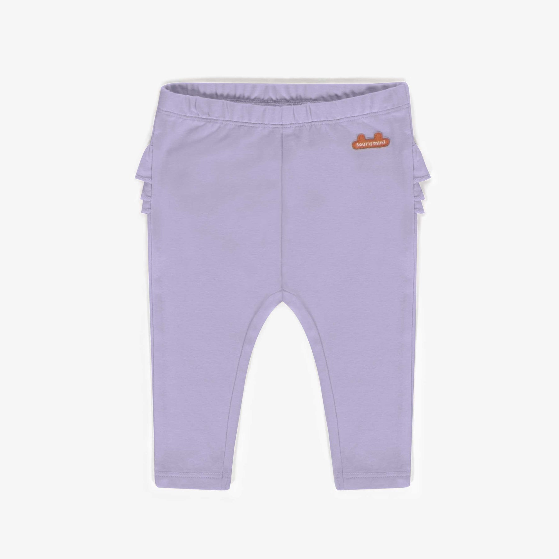 Violet ruffled leggings in organic cotton, newborn - Souris Mini – Souris  Mini