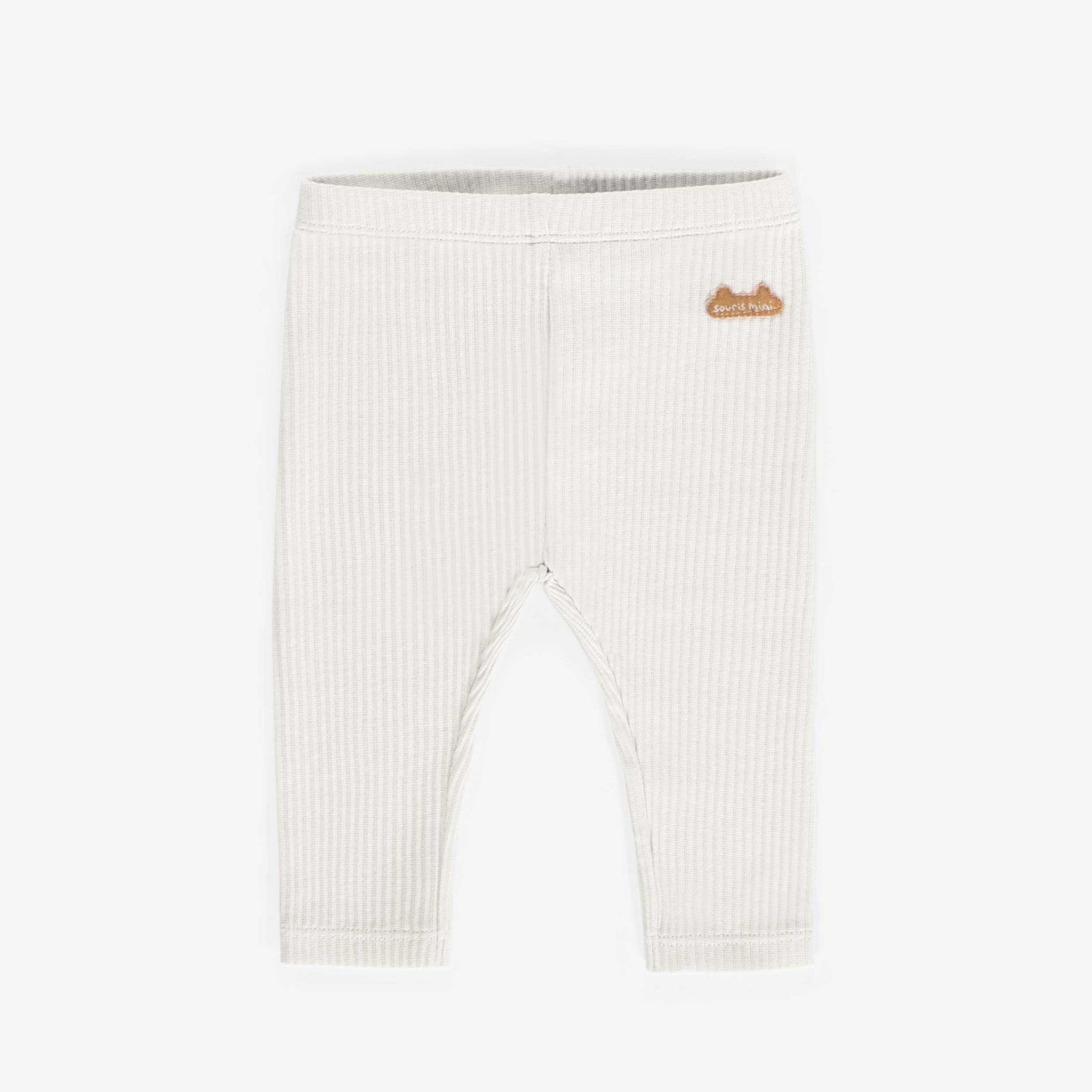 Cream leggings in organic cotton, newborn - Souris Mini – Souris Mini