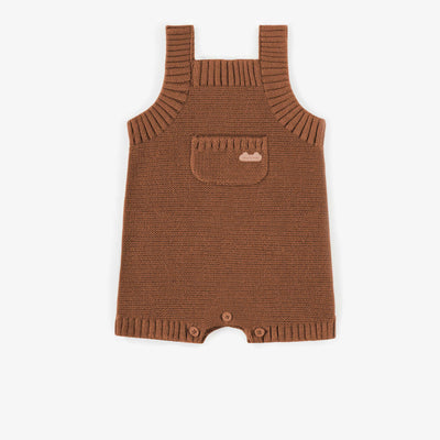 Une-pièce brun en maille, naissance ||Brown one-piece in knitwear, newborn