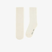 Chaussettes blanches hautes, enfant || White long socks, child