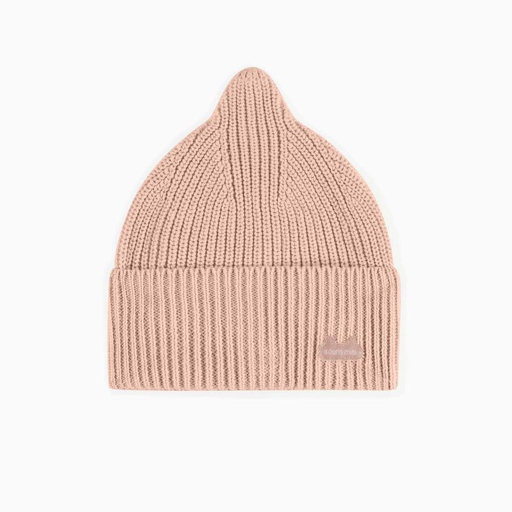 Tuque rose de maille, bébé || Pink knitted toque, baby Rich text editor