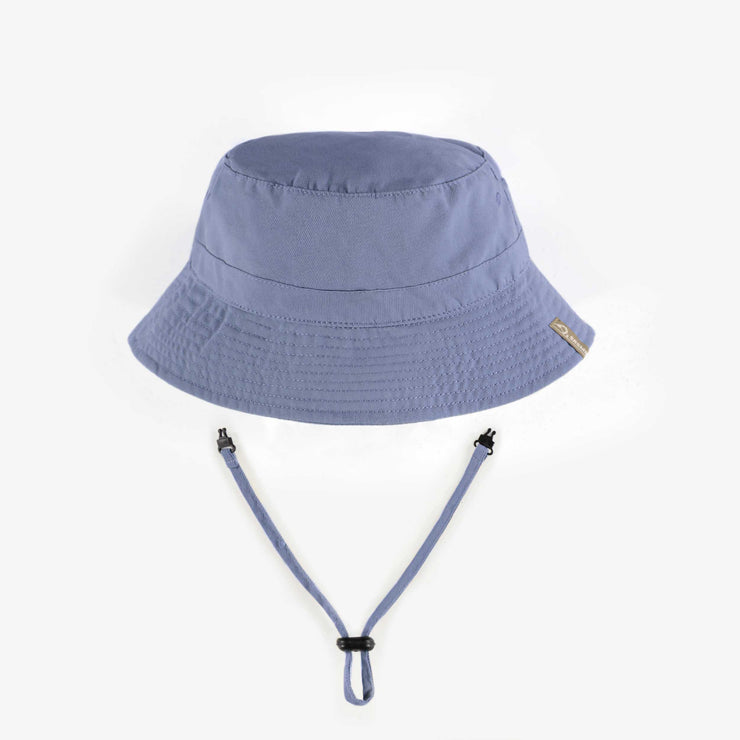 Chapeau de soleil bleu pâle avec cordon d’attache, bébé || Light blue sun hat with drawstring, baby