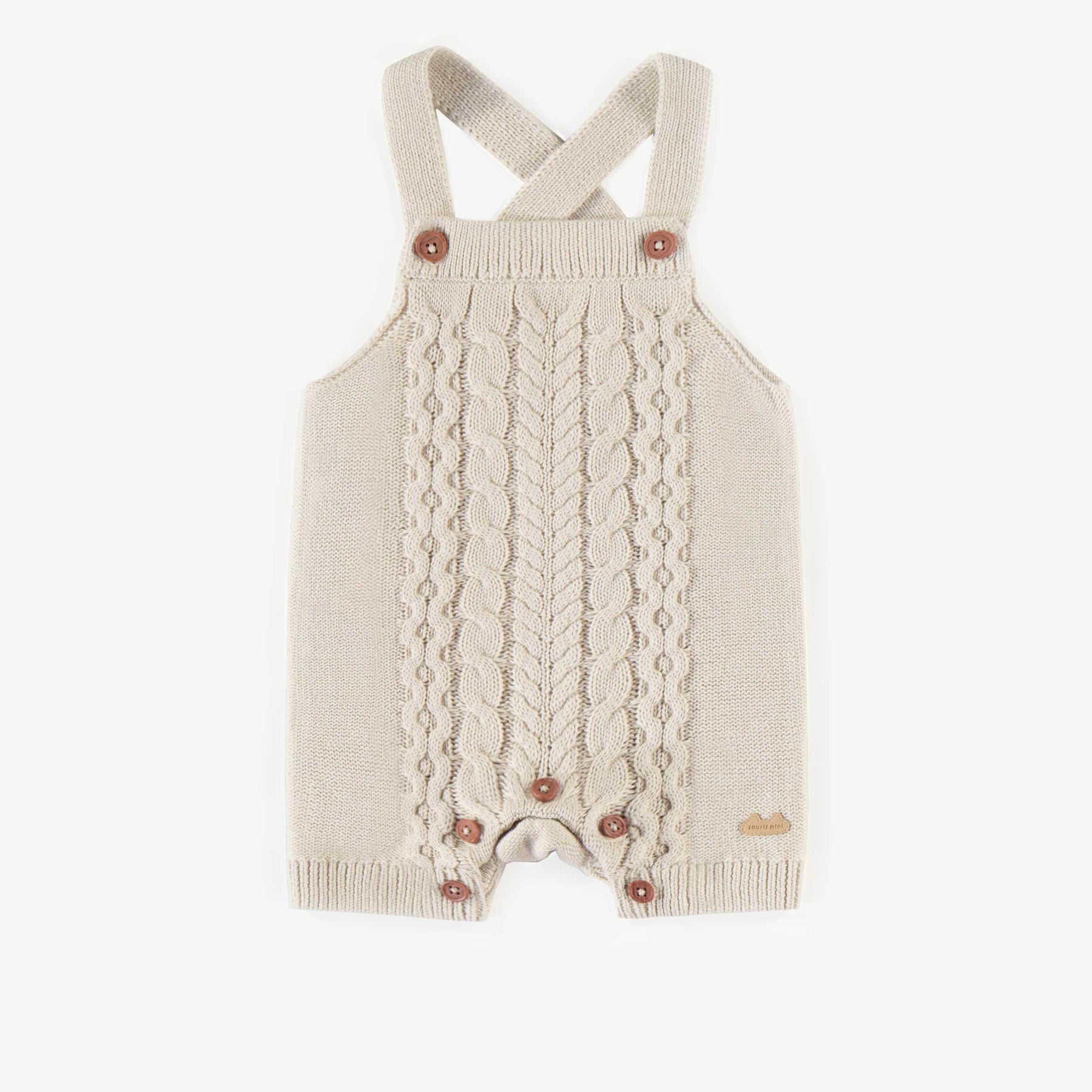 Cream one-piece in knitwear, baby