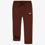 Pantalon rouille coupe régulière en coton, enfant || Rust pant regular fit in cotton, child