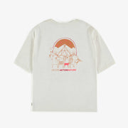 T-shirt ivoire à manches courtes en coton, enfant || Ivory short-sleeves t-shirt in cotton, child