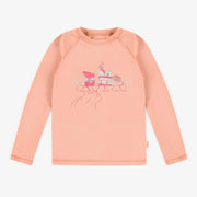 T-shirt à manches longues rose, enfant || Long sleeve pink t-shirt, child