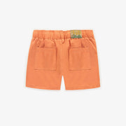 Short orange en twill de coton, enfant || Orange short in cotton twill, child