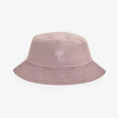 Chapeau vieux rose en denim coloré, enfant || Old pink hat in colored cotton denim, child